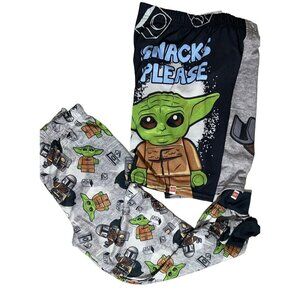 Lego Star Wars pajama PJ lounge pants shorts The Child Mandalorian NWT size 8